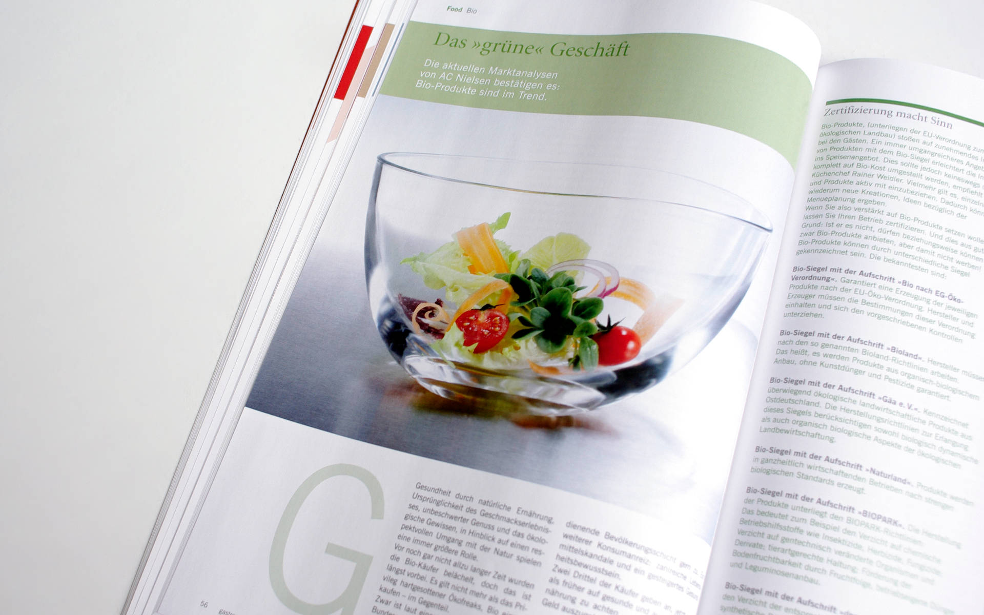Gatronomie Relaunch Design Fachzeitschrift Grafik