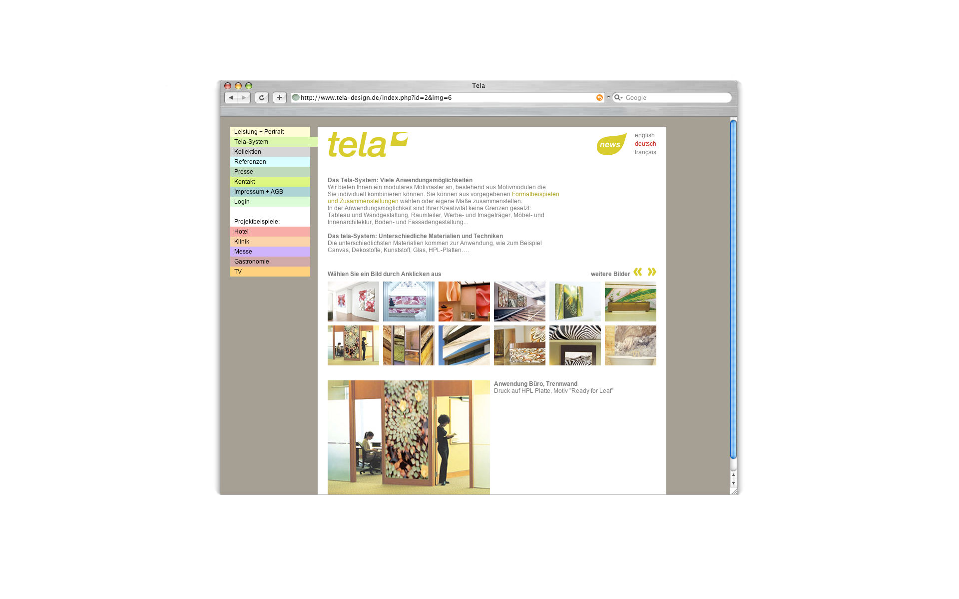 Tela Website Shop Webauftritt Berlin