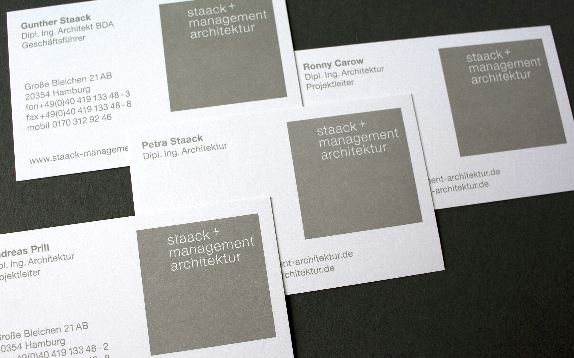 Staack Visitenkarten Grafik Design Logoentwicklung Berlin
