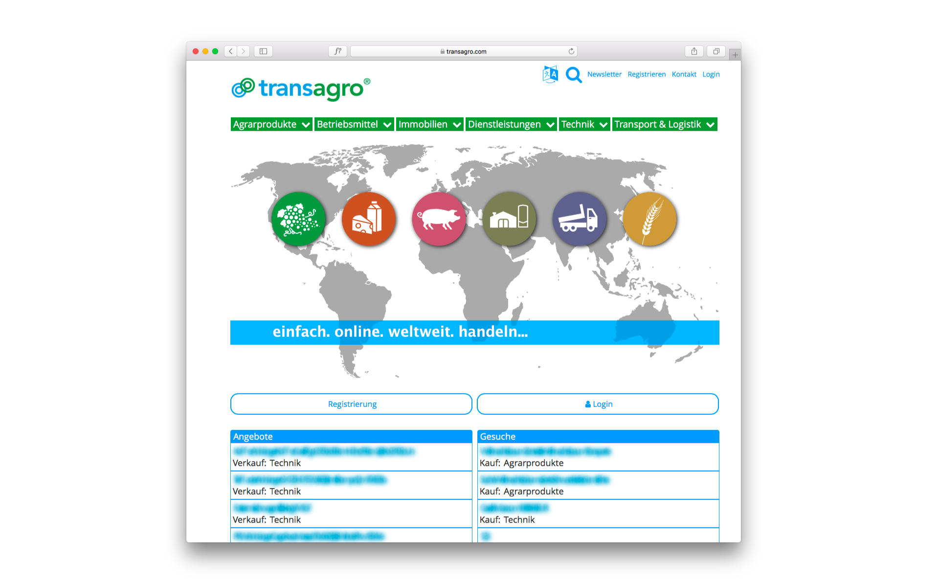 transagro Webdesign Icondesign Berlin