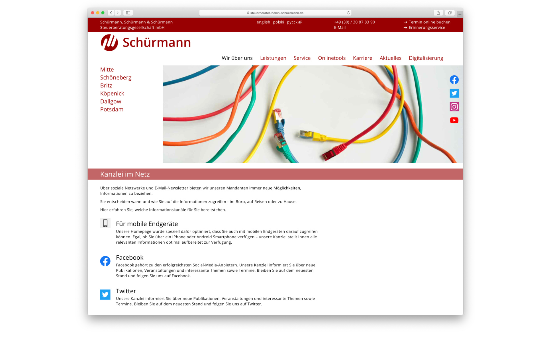 Schuermann CMS System Webdesign Webpage Website Berlin